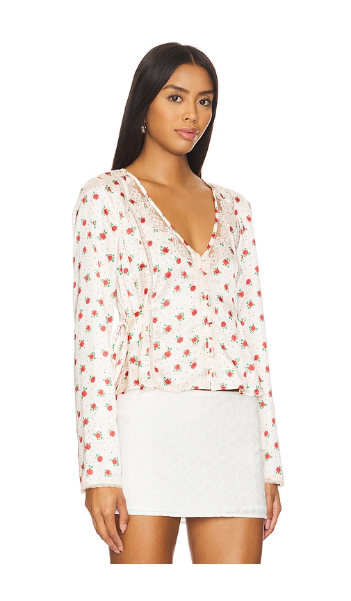 Shop Free People Field Of Roses Top In Ivory Combo