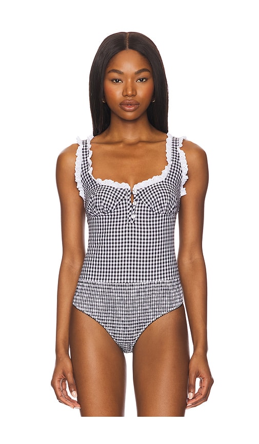 Free People X Intimately Fp Cassie Bodysuit In 黑白拼色款