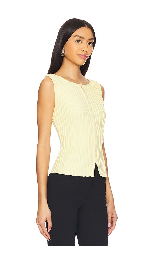 Shop Free People Tilly Vest In Mellow Yellow