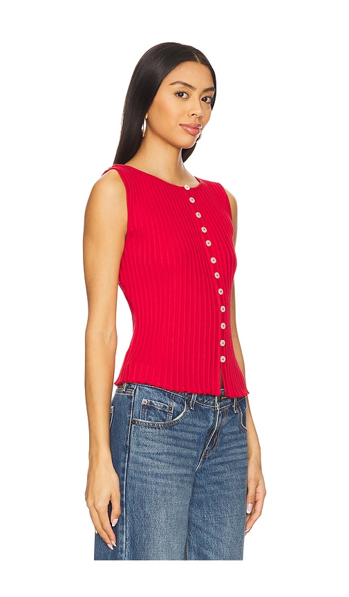 Shop Free People Tilly Vest In Tomato Puree