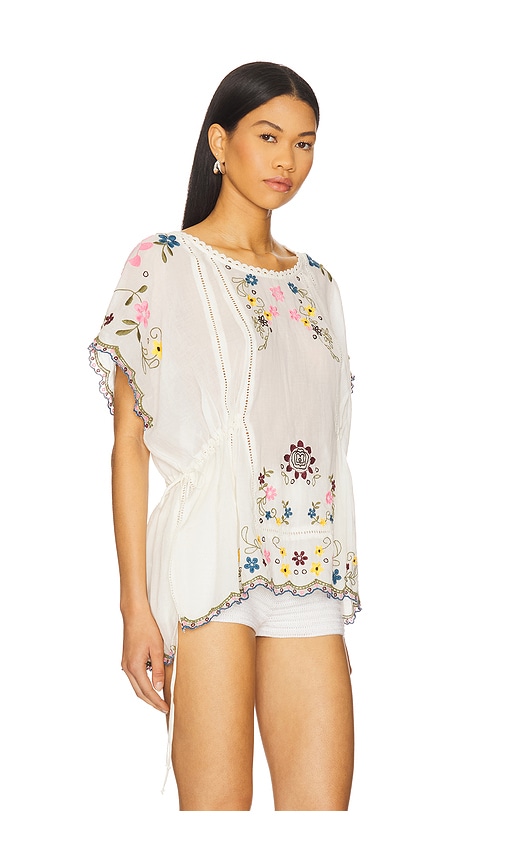 FREE PEOPLE DANIELLE EMBROIDERED TOP