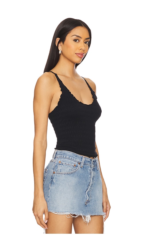 Free People Pucker Up Seamless Top In Black