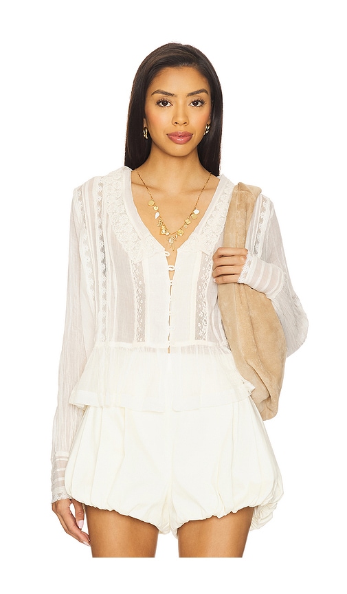 Elodie Blouse in Ivory. - size XS (also in L, M, S)