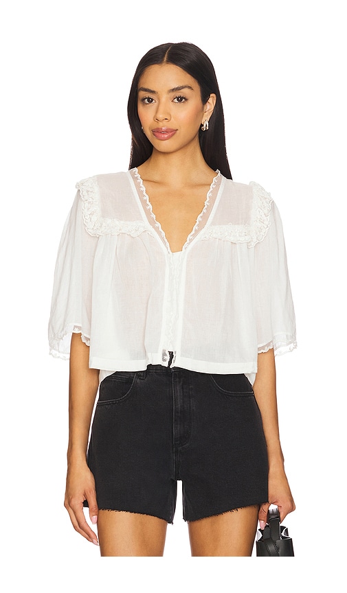 Luna Top in White. - size M (also in S, XS) - Free People - Modalova