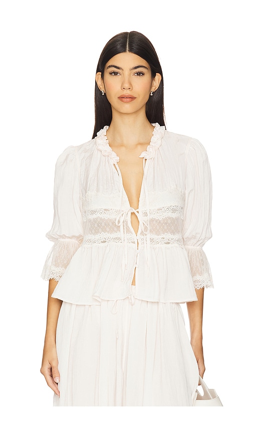 Free People X Intimately Fp Forever Young Bed Jacket In White
