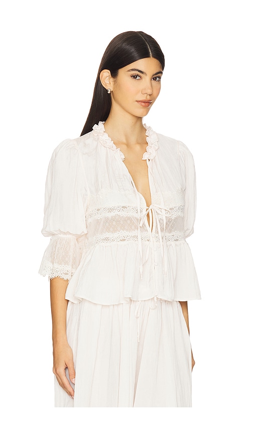 Free People X Intimately Fp Forever Young Bed Jacket In White