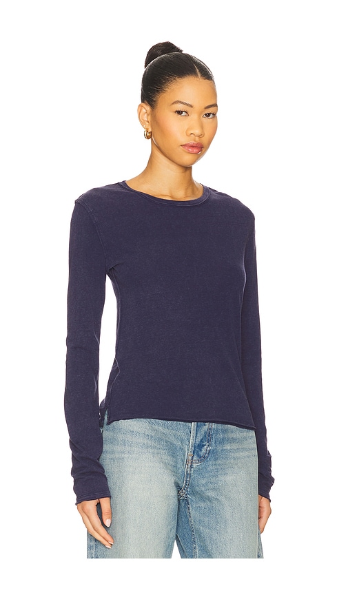 Free People X We The Free Nova Tee Long Sleeve In Blue