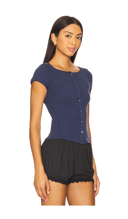Free People X Intimately Fp Most Wanted Cardi In Blue
