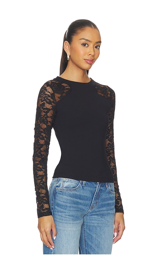 Free People X Intimately Fp No Excuses Long Sleeve In Black