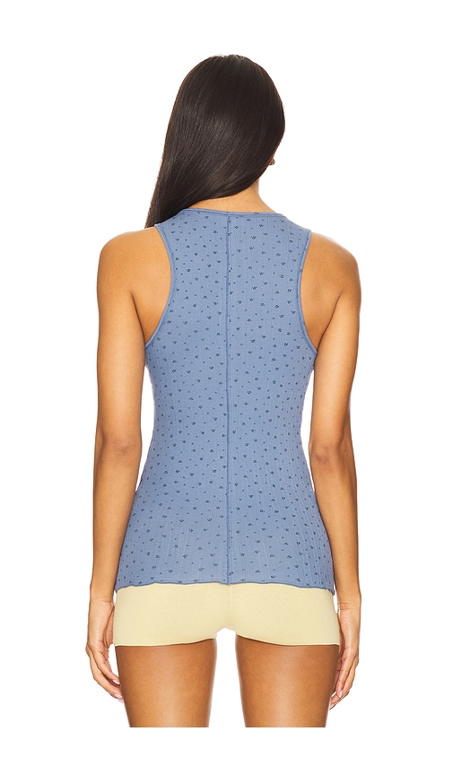  Free People X Intimately Fp Fresh In Love Printed Tank In Denim Combo In Baby Blue. Size Xs. Also In L. 