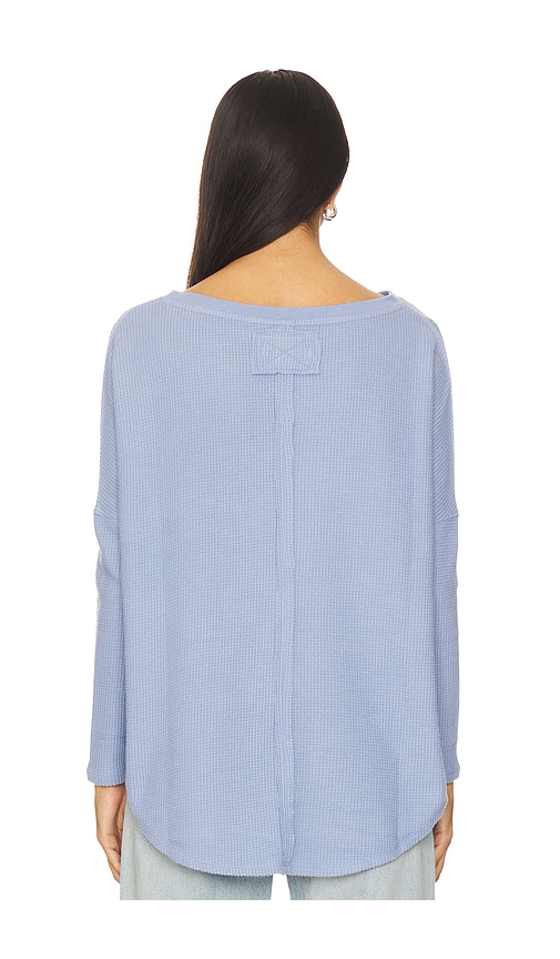 Free People X We The Free Latte Blues Thermal Solid In Dawn Breeze En Baby Blue. Taille M. Also En S, Xs. 
