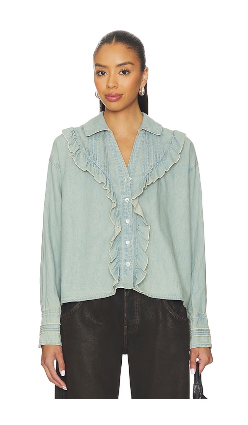Free People X We The Free Tattered And Ruffled Top