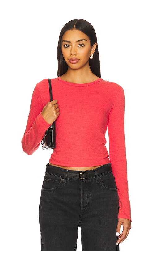 Free People x We The Free Nova Tee In Rococco Red