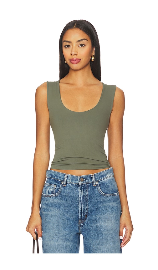 Free People x Intimately Clean Lines Muscle Cami In Adventurer