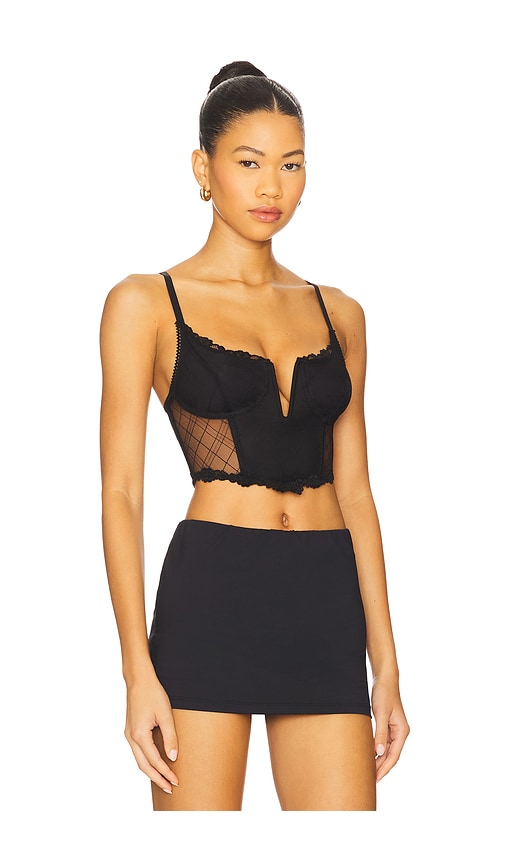 Free People X Revolve Hearts Collide Cami In Black
