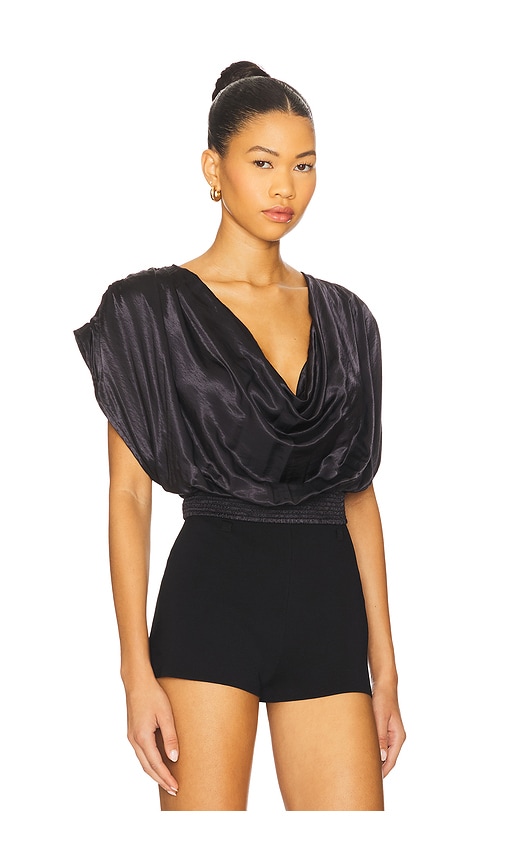 Free People X Revolve Cowl Cape Top In Black