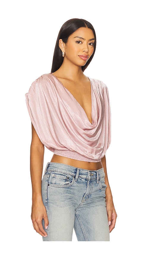 Free People X Revolve Cowl Cape Top In Pink