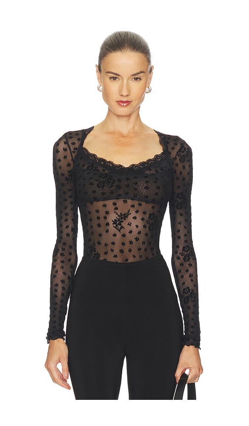 Free People In The City Bodysuit In Black