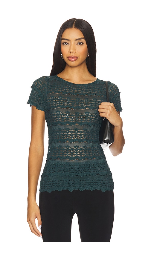 Free People Angelina Lace Tee