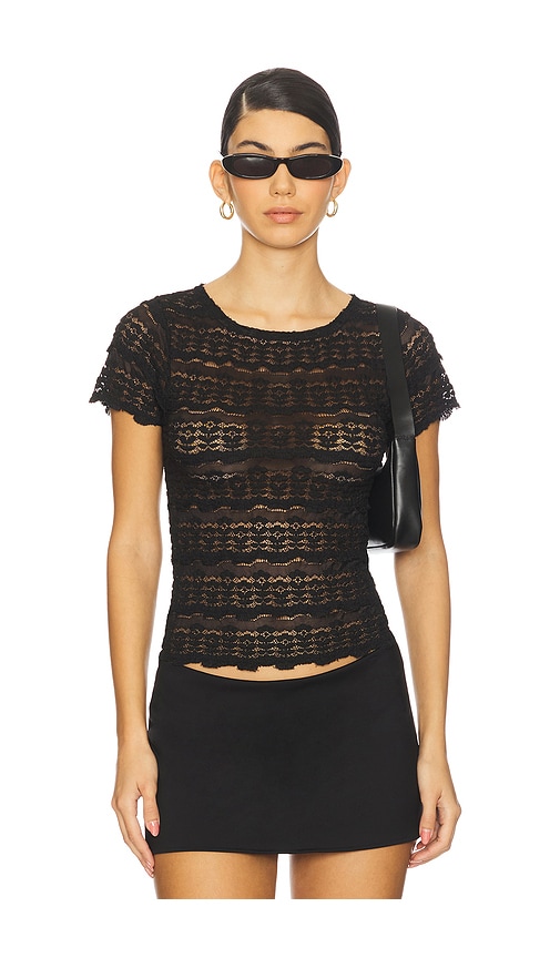 Free People Angelina Lace Tee