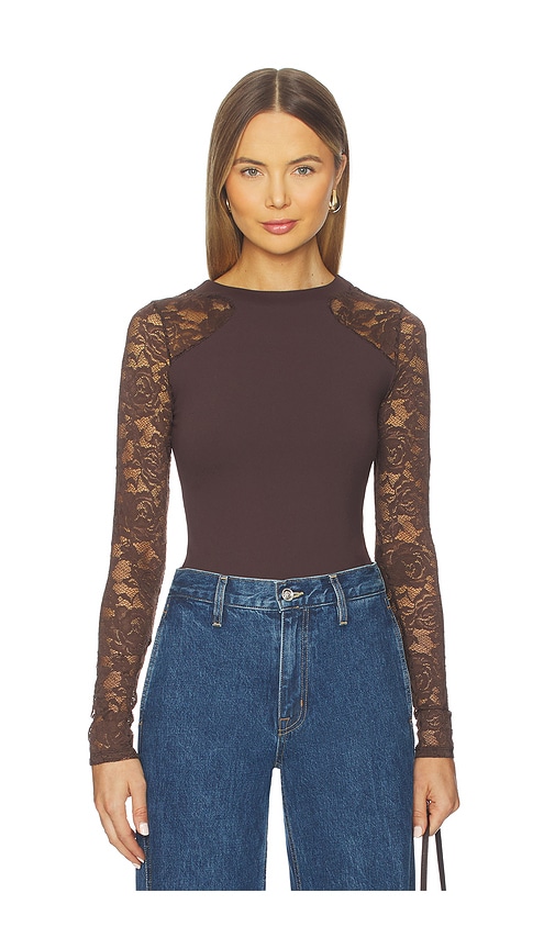 Free People X Intimately Fp No Excuses Long Sleeve In Brown