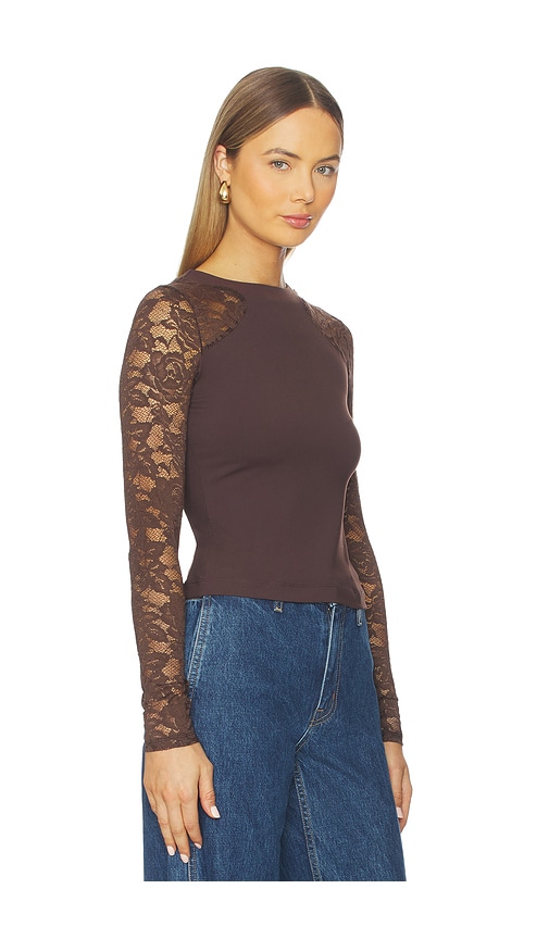 Free People X Intimately Fp No Excuses Long Sleeve In Brown