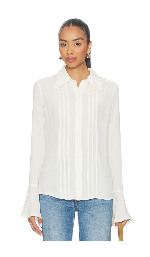 Free People Melrose Top In White