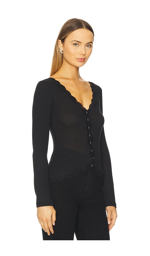 Free People Big Love Cardigan In Black