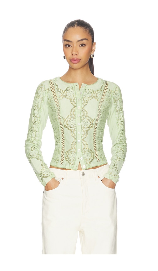Free People TRICOT MANCHES LONGUES JAE en Mint Taille S Also en 87 €