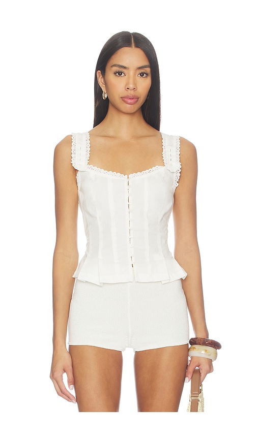 Free People CORSET FREE PEOPLE BRIDGETTE en Ivory Taille M Also en S L XL 87 €