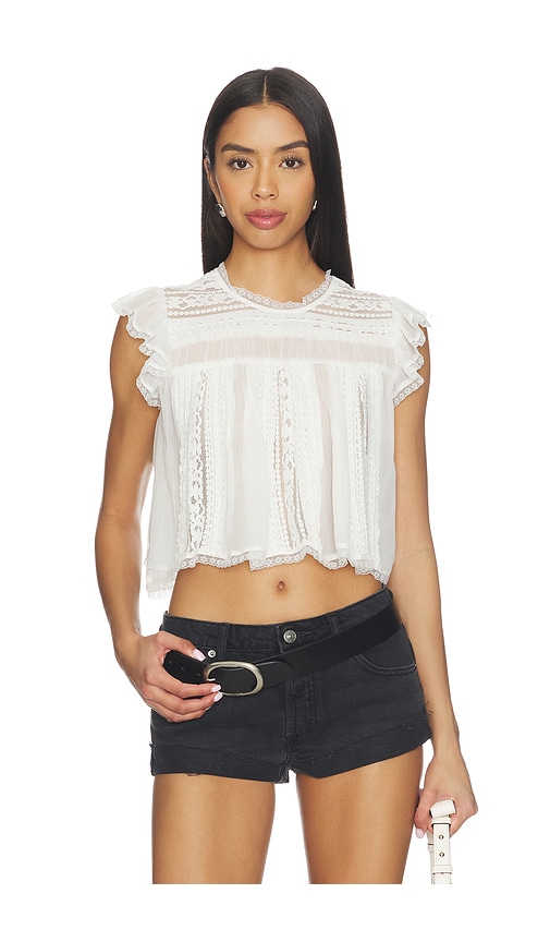 Free People Sun Drenched Blouse en Ivory Taille S Also en XS M L XL 143 €