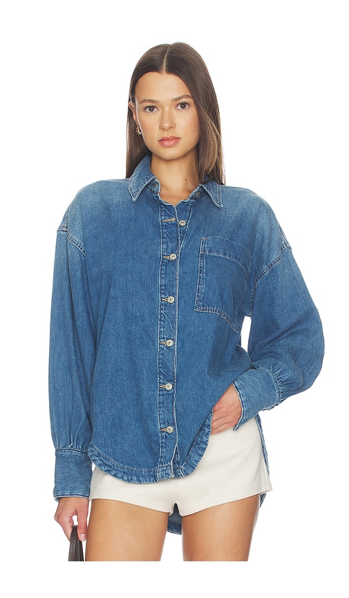 Free People CHEMISE EN JEAN WE THE FREE ASHLEY en Blue Taille M Also en XS S L XL 165 €