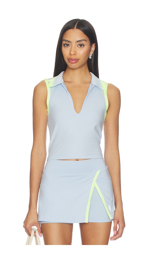 Free People TOP POLO FOREHAND en Baby Blue Taille XS Also en XL 65 €