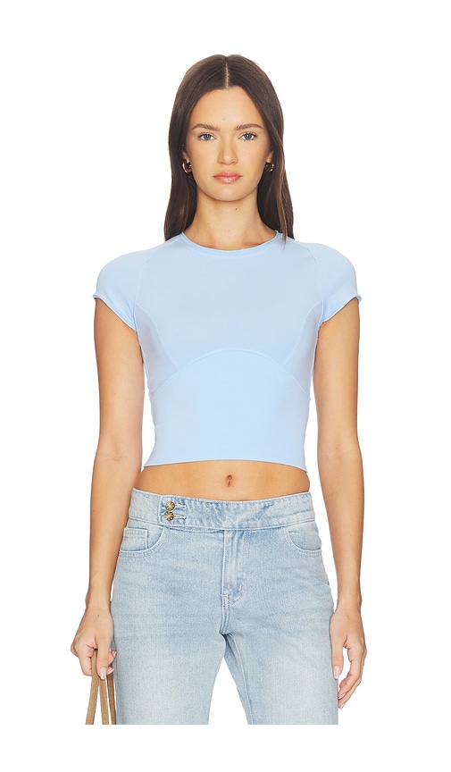 Free People T-SHIRT PROTAGONIST en Baby Blue Taille XS Also en S M L XL 43 €