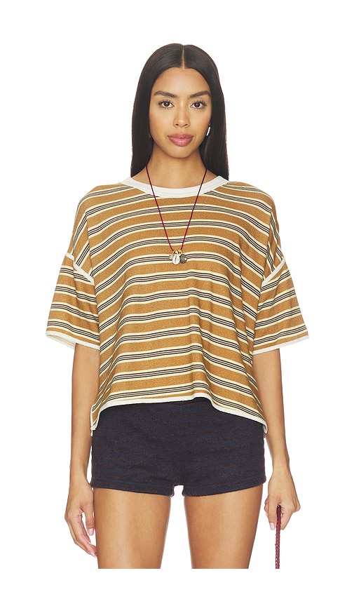 Free People T-SHIRT RUGBY CLEAN en Mustard Taille M Also en XS S L XL 87 €