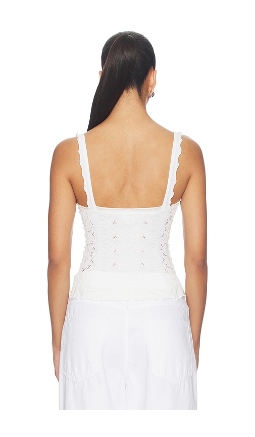  Free People X Revolve X Revolve So Soft Femme Square Neck Cami In White. Size Xs/s. Also In M/l, L/xl. 