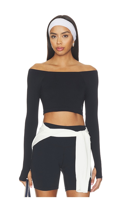 Free People x FP Movement High Plank Ots Layer Top in Black. - size XS/S (also in M/L, XL)