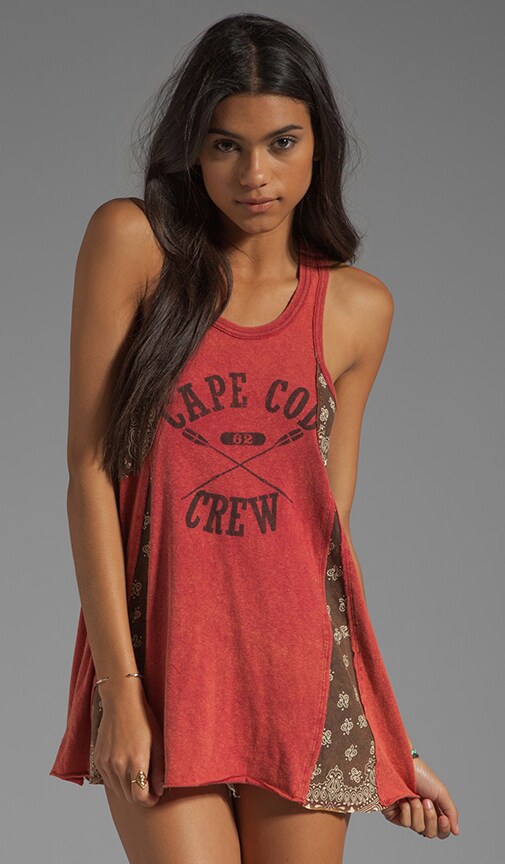 Graphic Bandana Pieced Tank
