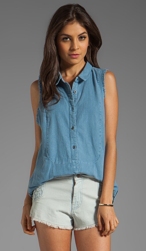 Linen Sleeveless Shirt