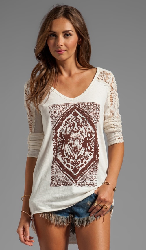 Lady in Lace Graphic Top