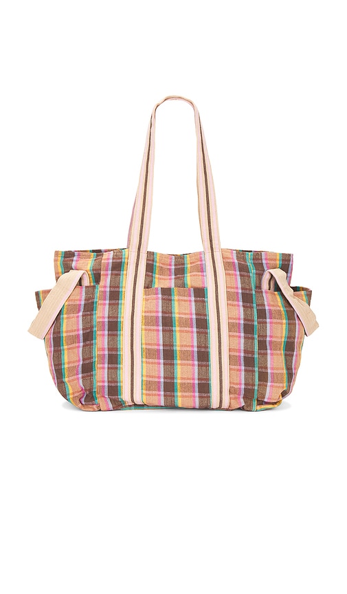 Free People Oksana Multi Print Tote Bag en BrownPink 73 €