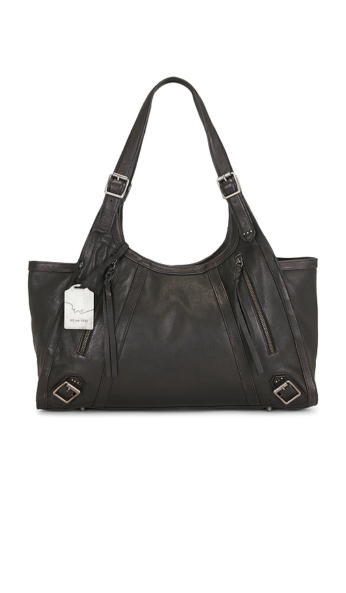 Free People Winged Tote Bag in Black.
