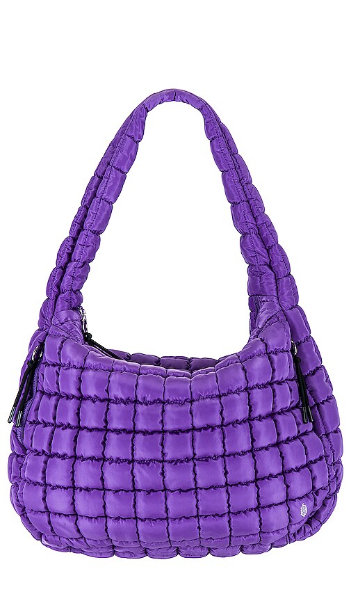 Free People X FP Movement Quilted Shoulder Bag in Vivid Violet