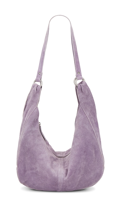Roma Suede Tote in Purple.