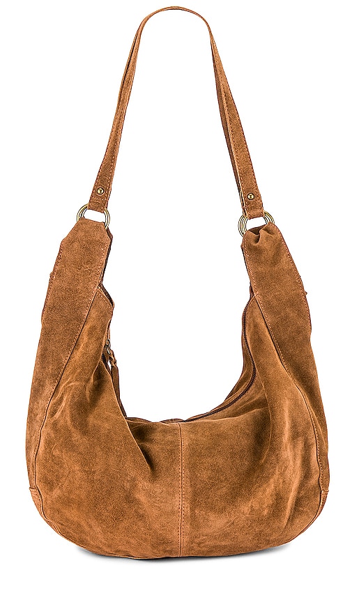 Free People Roma Suede Tote In Brown