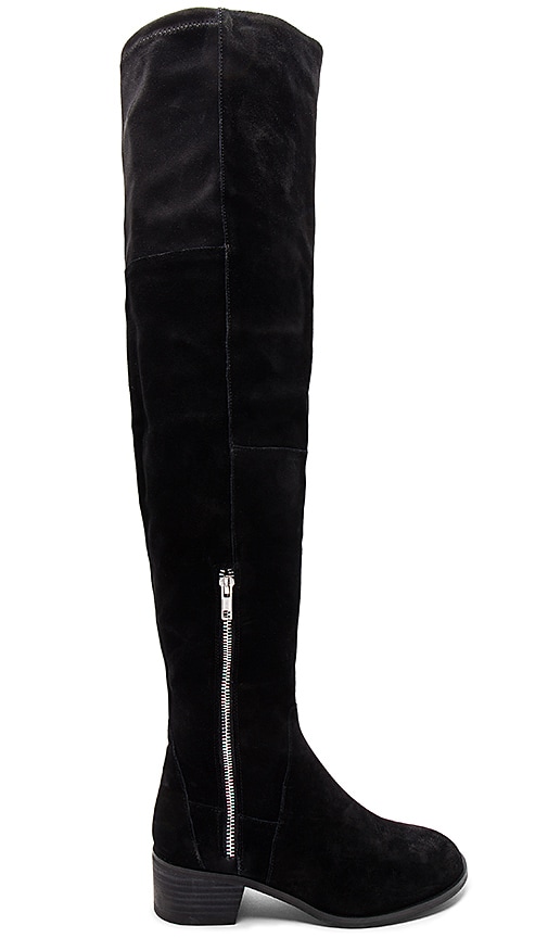 Free People Everly Tall Boot in Black | REVOLVE