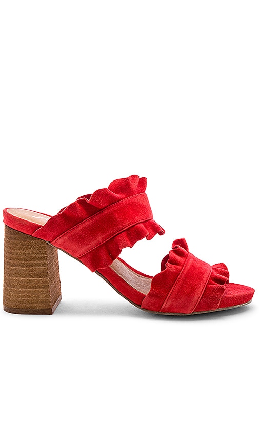 Red Ruffle Heels