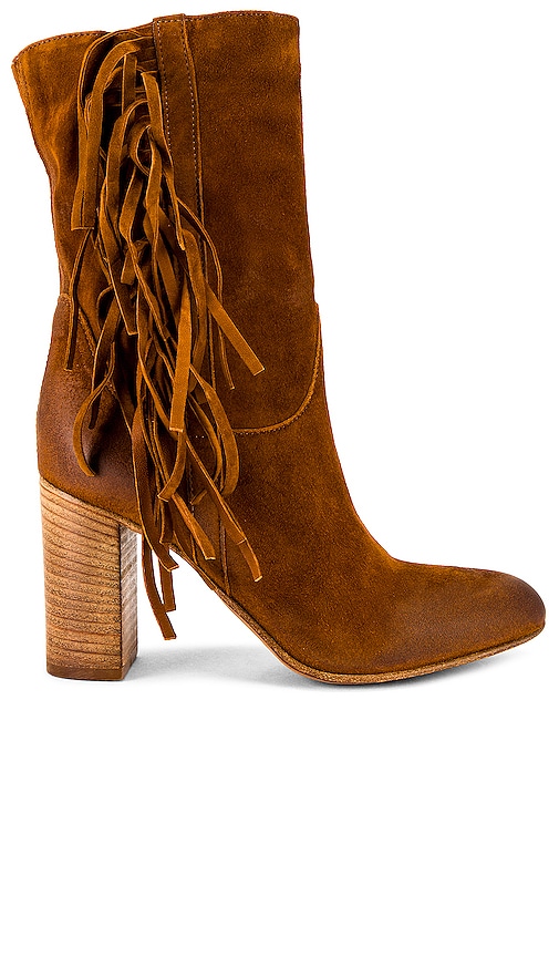 Free People Wild Rose Slouch Boots in Tan Suede | REVOLVE