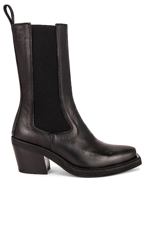 Free People Huntley High Ankle Boot in Black | REVOLVE