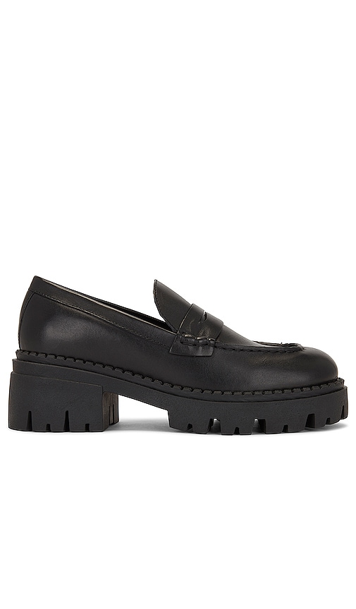 Free People Lyra Lug Sole Loafer In Black | ModeSens